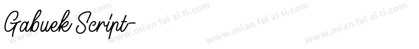 Gabuek Script字体转换